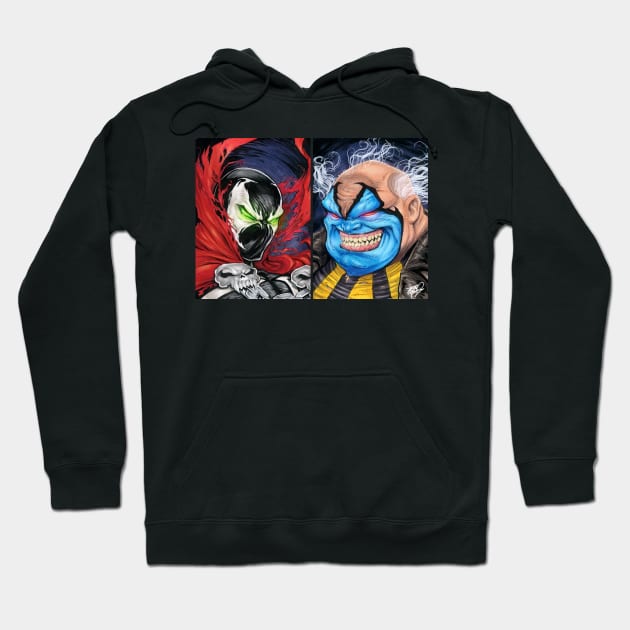 SPAWN vs CLOWN aka VIOLATOR Spawn Hoodie TeePublic
